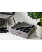 Organizer tessile grigio scuro Noto - 47x56x18 cm