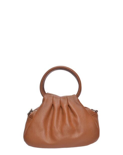 Inna Handtasche aus cognacfarbenem Leder - 16x22x12 cm