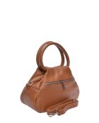 Inna Handtasche aus cognacfarbenem Leder - 16x22x12 cm