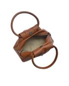 Inna Handtasche aus cognacfarbenem Leder - 16x22x12 cm