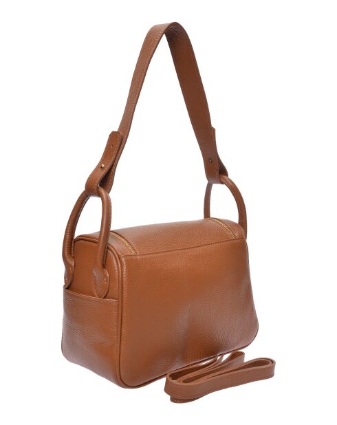 Alessandra Handtasche aus cognacfarbenem Leder - 17x26x12,5 cm