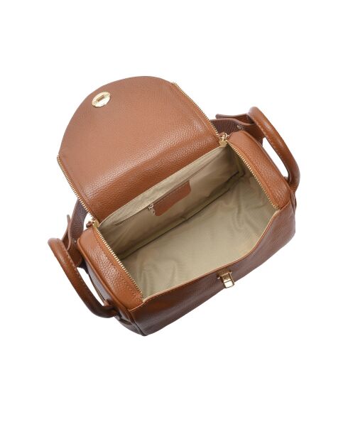 Alessandra Handtasche aus cognacfarbenem Leder - 17x26x12,5 cm