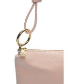Schultertasche Capucine aus Leder in Rosa - 16x25cm