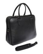 Kiara Laptoptasche aus schwarzem Leder, 28 x 36 x 11,5 cm