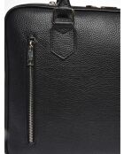 Kiara Laptoptasche aus schwarzem Leder, 28 x 36 x 11,5 cm