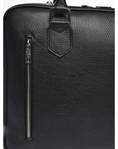 Kiara Laptoptasche aus schwarzem Leder, 28 x 36 x 11,5 cm