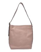 Léa schoudertas van poederleer - 34x28x12,5 cm