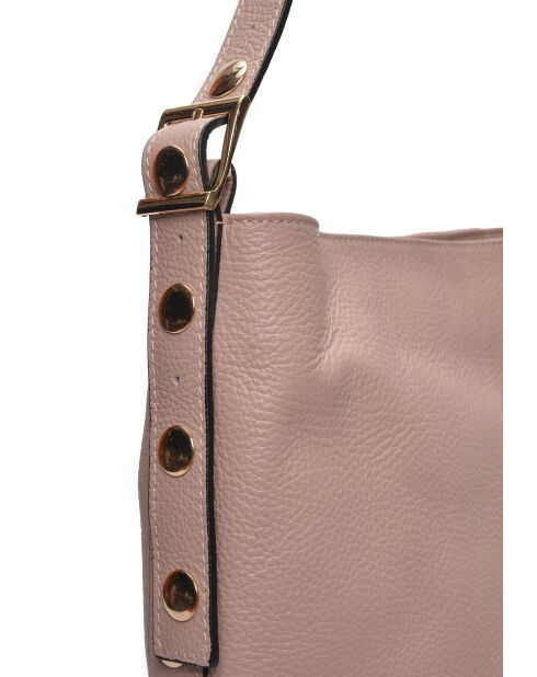 Léa schoudertas van poederleer - 34x28x12,5 cm