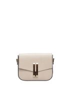 Eugenia beige leren schoudertas - 15x20x6 cm