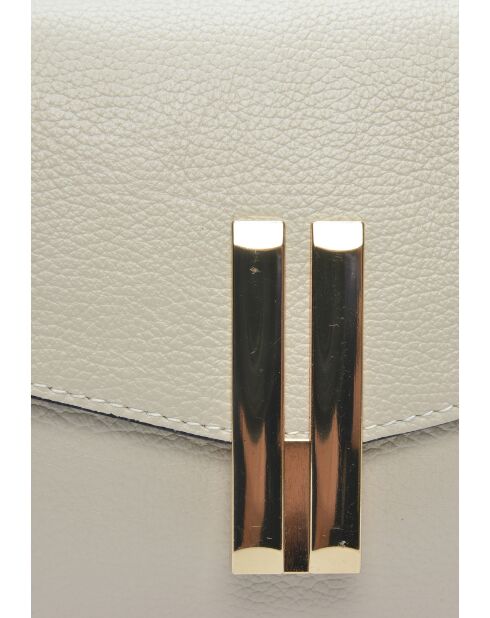 Eugenia beige leren schoudertas - 15x20x6 cm