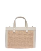 Borsa Kendra in pelle beige - 22x28x8 cm