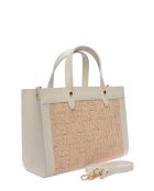 Borsa Kendra in pelle beige - 22x28x8 cm