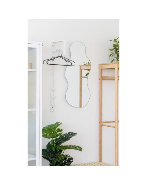 Portant à vêtements Trento en métal blanc - 30x3x82 cm