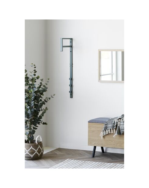 Appendiabiti Trento in metallo verde - 30x3x82 cm