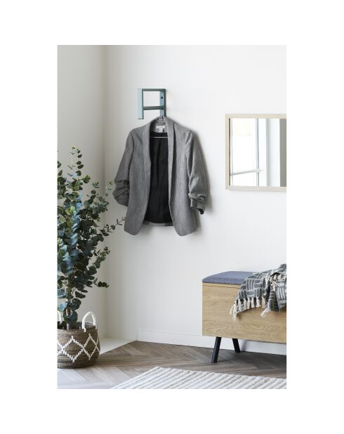 Appendiabiti Trento in metallo verde - 30x3x82 cm