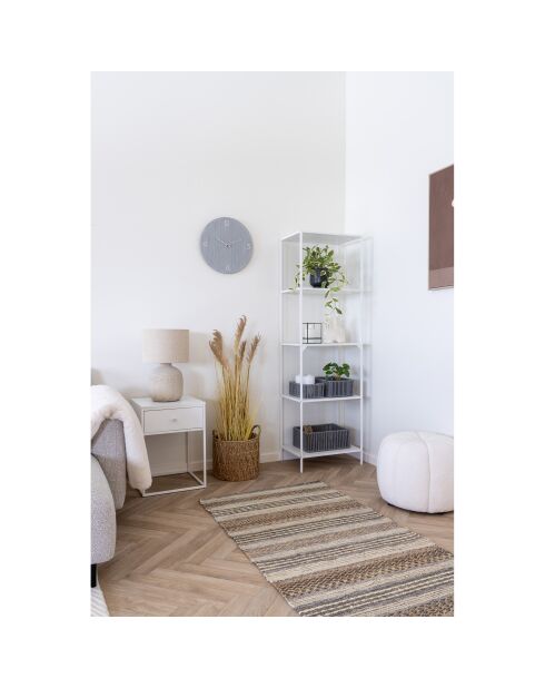 Étagère Vita à 5 niveaux cadre blanc - 36x51x170 cm