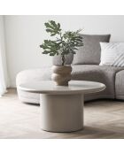 Maceta de cerámica marrón - 19x19x175 cm