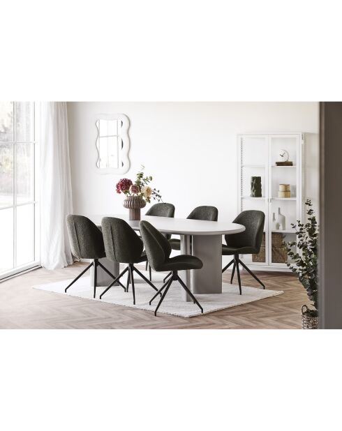 Bruine handgeblazen glazen vaas - 27x275x27 cm