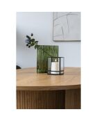 Vaas van gerookt groen glas - 12x215x265 cm