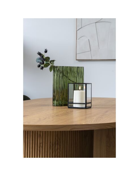 Vaas van gerookt groen glas - 12x215x265 cm