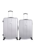 Set van 2 grote koffers en weekend Atlanta grijs