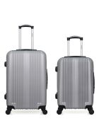 Set di 2 valigie da viaggio L ipari grigie