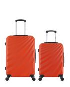 Lot de 2 Valises weekend et cabine Danube oranges