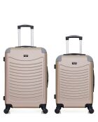 Lot de 2 Valises weekend et cabine Congo beiges
