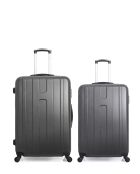 Set mit 2 dunkelgrauen Atlanta Groß- und Wochenendkoffern