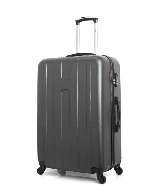 Set mit 2 dunkelgrauen Atlanta Groß- und Wochenendkoffern