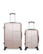 Set mit 2 großen Koffern und Coronado-Rotgoldkabine