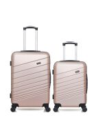 Set di 2 valigie da viaggio Tiger in oro rosa