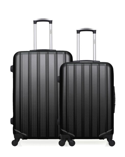 Set van 2 grote koffers en zwart Himalaya-weekend