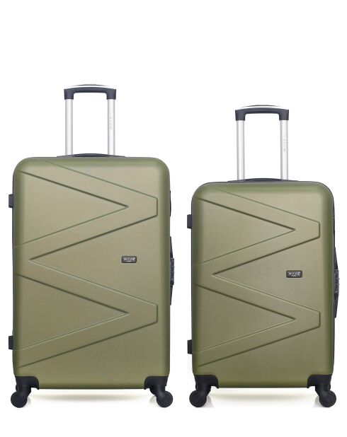 Lot de 2 Valises grand format et weekend Amazone kaki