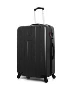 Set van 2 zwarte Atlanta large- en weekendkoffers