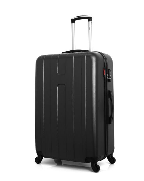 Set van 2 zwarte Atlanta large- en weekendkoffers