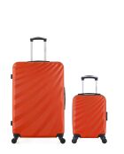 Lot de 2 Valises grand format et cabine XXS Danube oranges