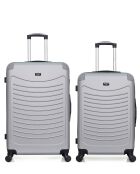 Set van 2 grootformaat koffers en weekend Congo grijs