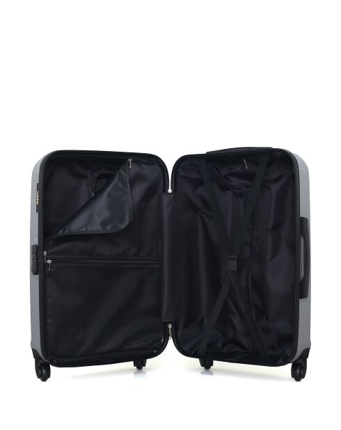 Set van 2 grijze Taurus weekend- en hutkoffers