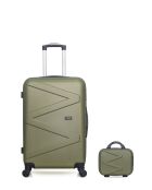 Lot Valise weekend et Vanity Amazone kaki