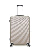 Set di 2 valigie di grandi dimensioni e valigie beige per il weekend del Danubio
