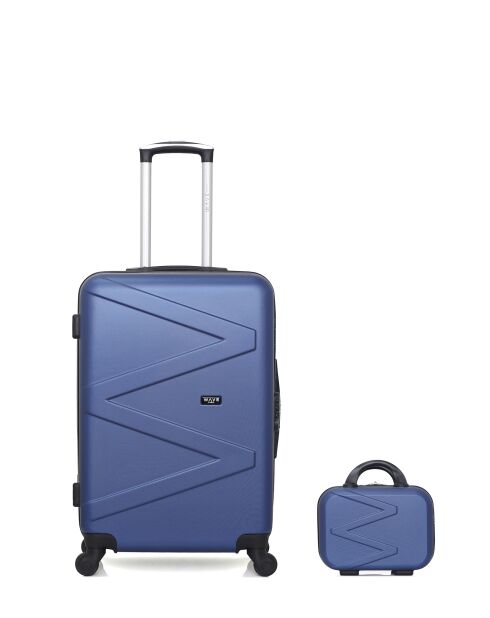 Lot Valise weekend et Vanity Amazone marines