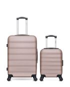 Set van 2 XXS Renoso rozegouden weekend- en hutkoffers