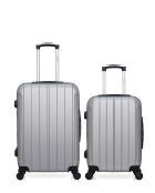 Set di 2 valigie da viaggio grigie Fogo