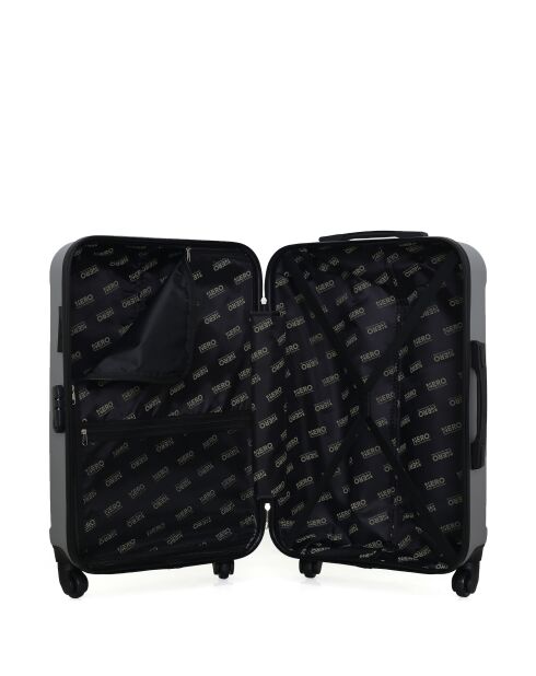 Set di 2 valigie da viaggio grigie Fogo