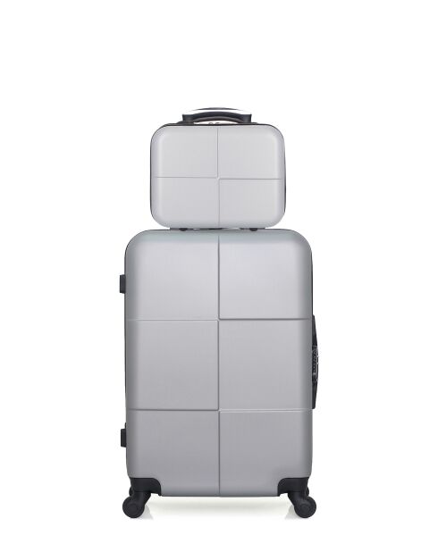 Lot Valise weekend et Vanity Coronado grises