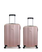 Set aus 2 großen Koffern und Weekend Atlanta Rotgold