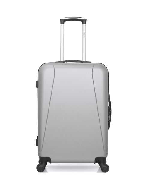 Set van 2 grijze Lanzarote weekendkoffers, cabine en kaptafel L