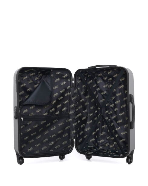 Set van 2 grijze Lanzarote weekendkoffers, cabine en kaptafel L