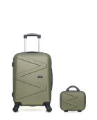 Lot Valise cabine et Vanity Amazone kaki